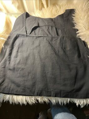 Temu Black Square Neck Tank Top and shorts set